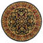 Tapis oriental en laine noir, rouge, vert et or fabriqué et touffeté à la main Cranmore-19260423