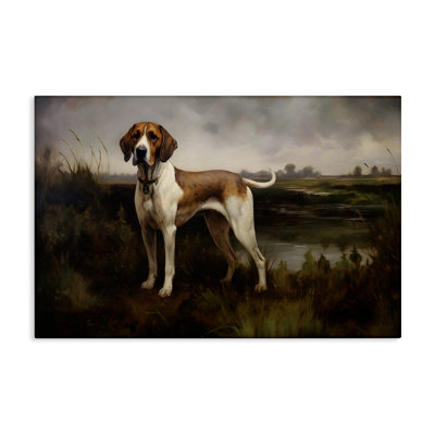 «On The Hunt Landscape», art mural sur toile par Petal Prints Design