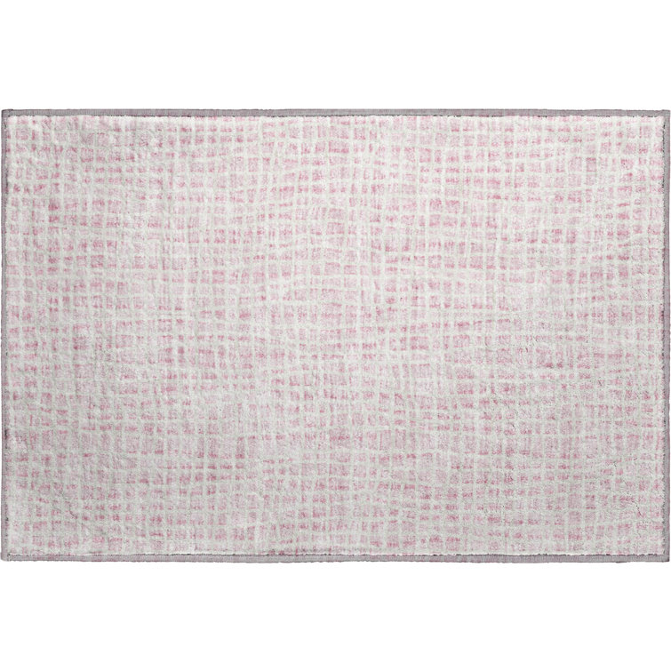 Premium Machine Washable Prisco Pink Rug