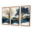«Blue and White Modern Blossom Tree IV», ensemble de reproduction d'art mural cerisier en fleurs-107200975-107200978