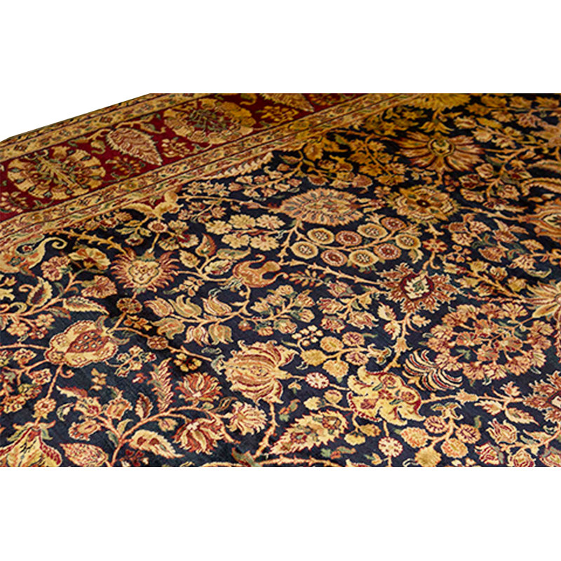 Wool Oriental Area Rug in Brown