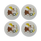 Zodiac Sagitarius Vegan Leather Round Pebble Placemat