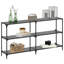 Console Table With Glass Top Steel-588766928-588766941