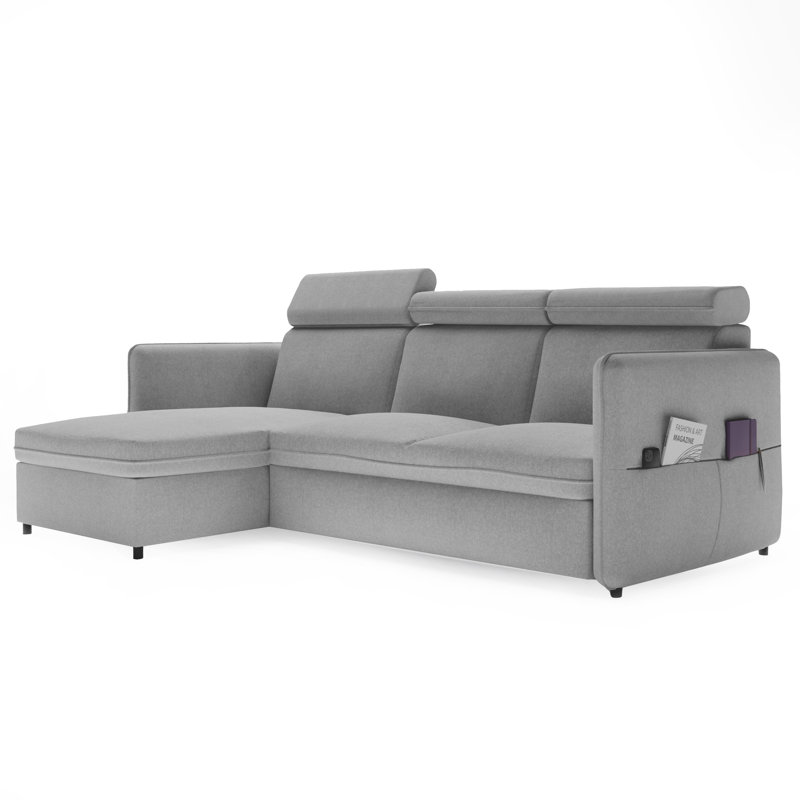 3 Seater Sofa Bed, Light Grey