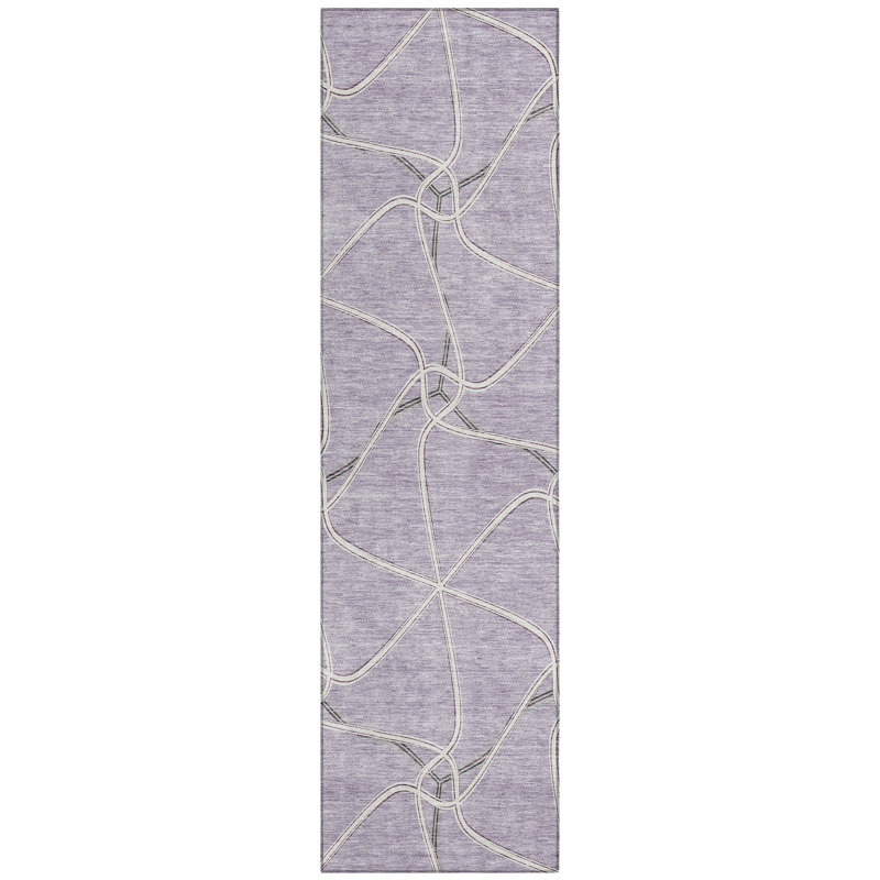  Aleg Area Rug with Non-Slip Backing, Runner 2'3" x 7'6"