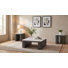 Haroutun 3-Piece Marble-Top Table Set with Square Coffee Table and 2 End Tables, Charcoal