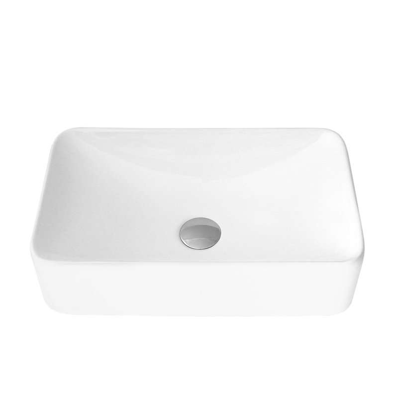 STYLISH Opulence Lavish 19"L White Rectangular Vessel Sink