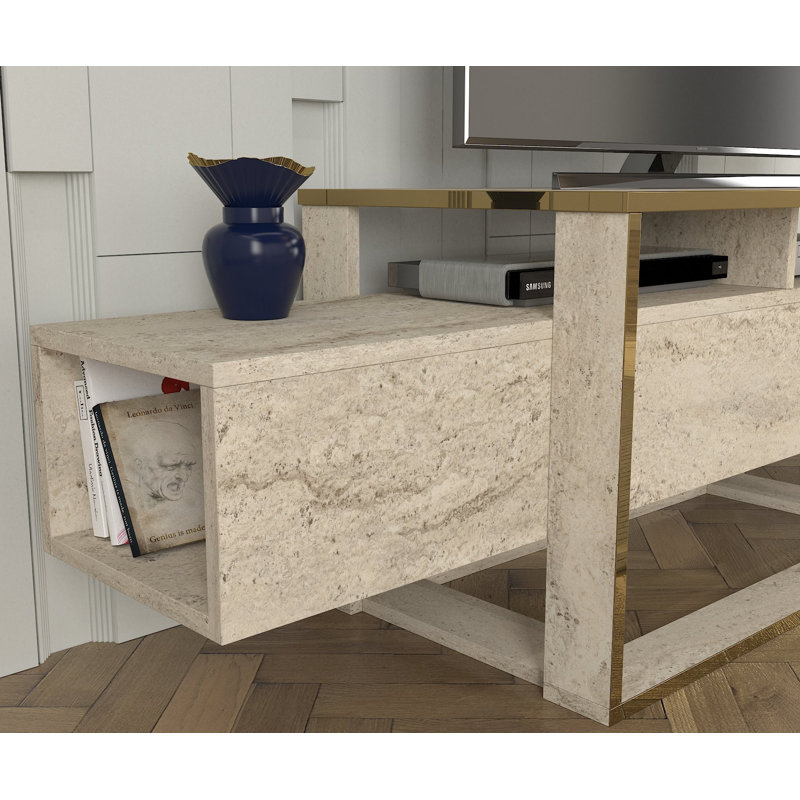 Tera Home Unfinished TV Stand for TVs up to 70"