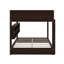 Lit superposé grand sur grand avec armoires de rangement et ports de chargement USB-1335336723