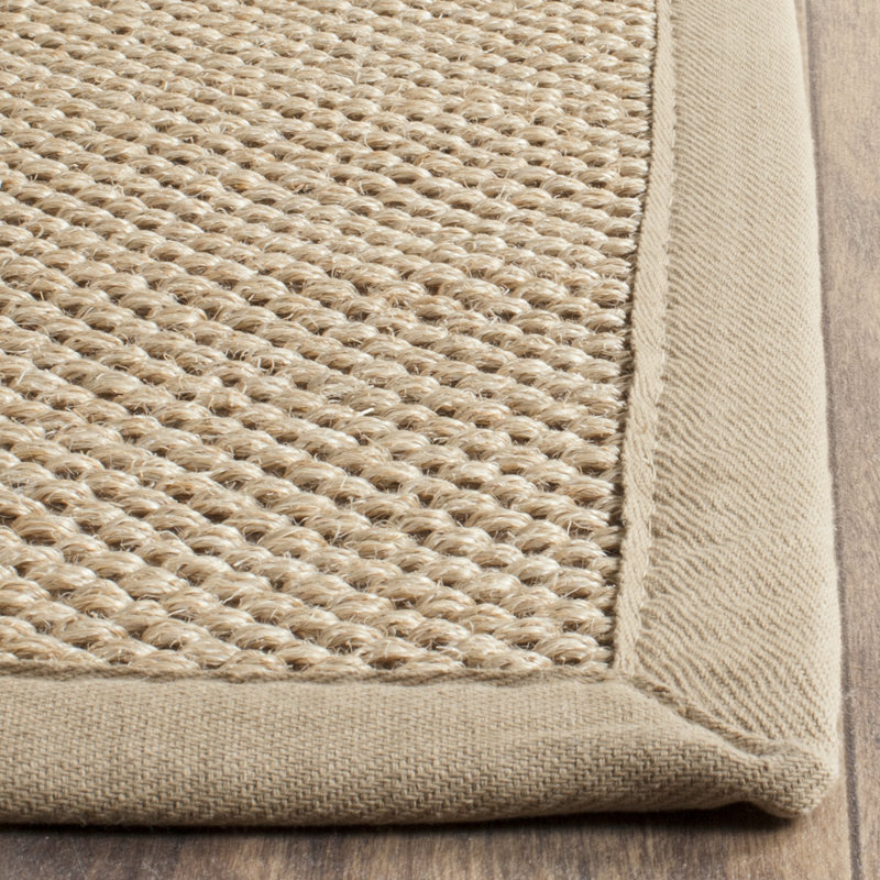 Benevides Machine Woven Tan Rug, Rectangle 61 x 91cm