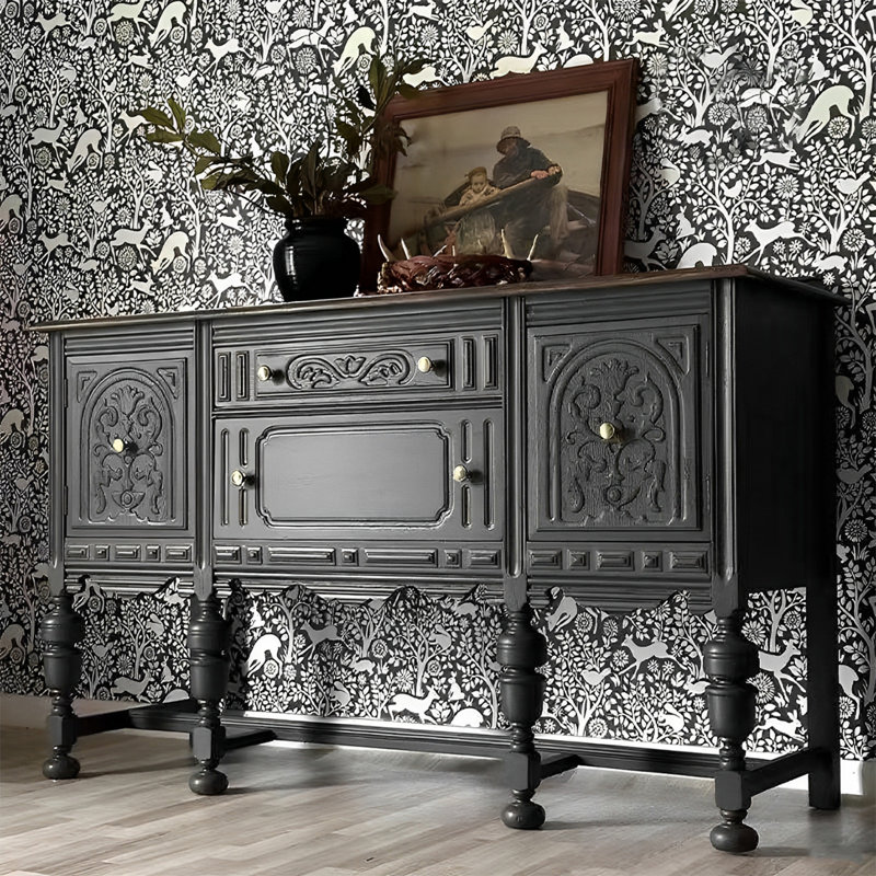 Console rétro sculptée multifonctionnelle