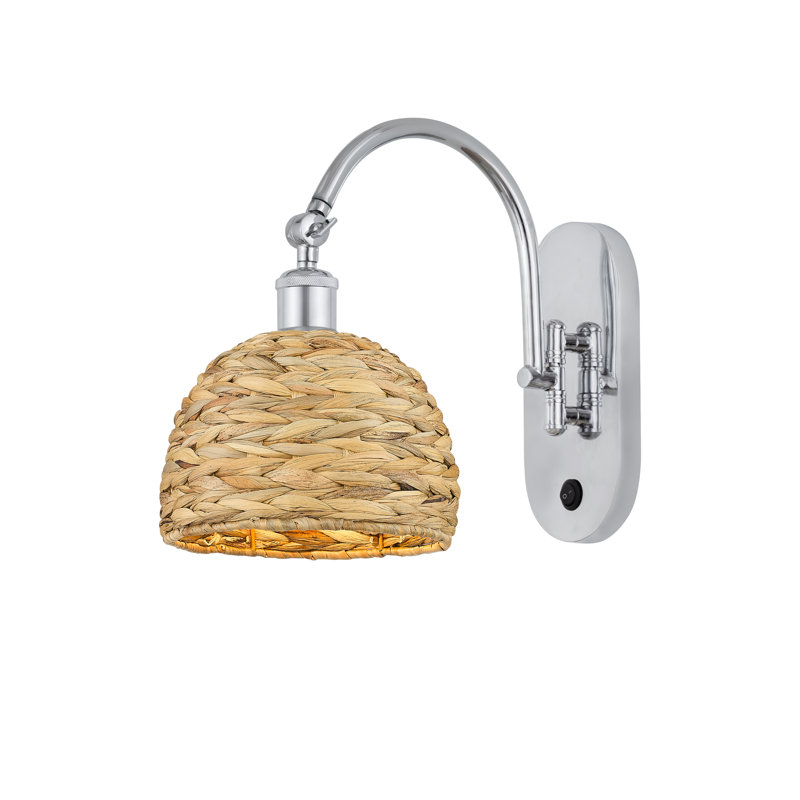 Applique murale 1 lumière 8 po Alianne, Chrome poli