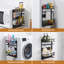 Magnetic Storage Rack for Refrigerator with Paper Towel Holders