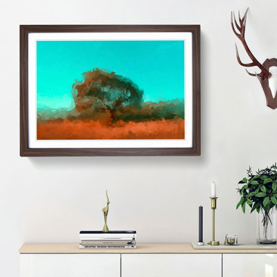 Gazing at the Tree in Abstract - Framed Print