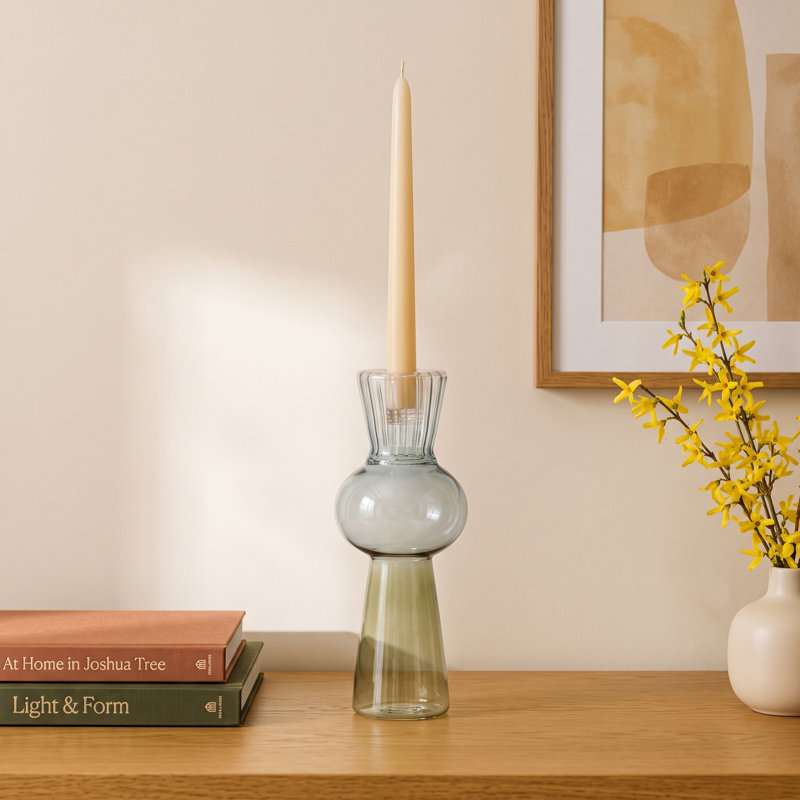 Venita 10.25'' H Glass Tabletop Candlestick