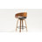 Modern Faux Leather Swivel 26'' Stools, Wood Counter Stools with Arms and Footrest-122503226-119858611
