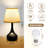 17.3" Modern Touch Table Lamps Set Of 2, 3-way Dimmable Bedside Lamps With Beige Linen Shade And Metal Base, Led Bulbs Included-985386170