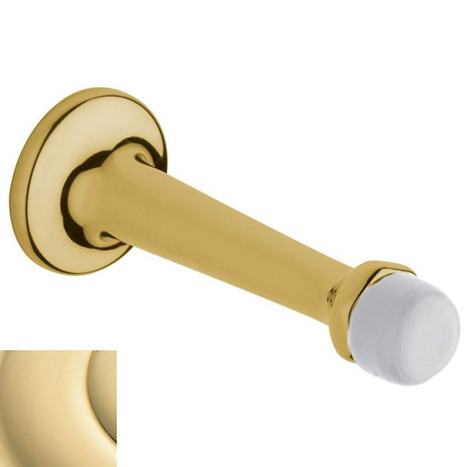 Brass Baseboard Stop, Unlacquered Brass