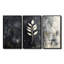 «Black and White Herbs Elegance I», ensemble de reproductions d'art mural-145966626-145966616