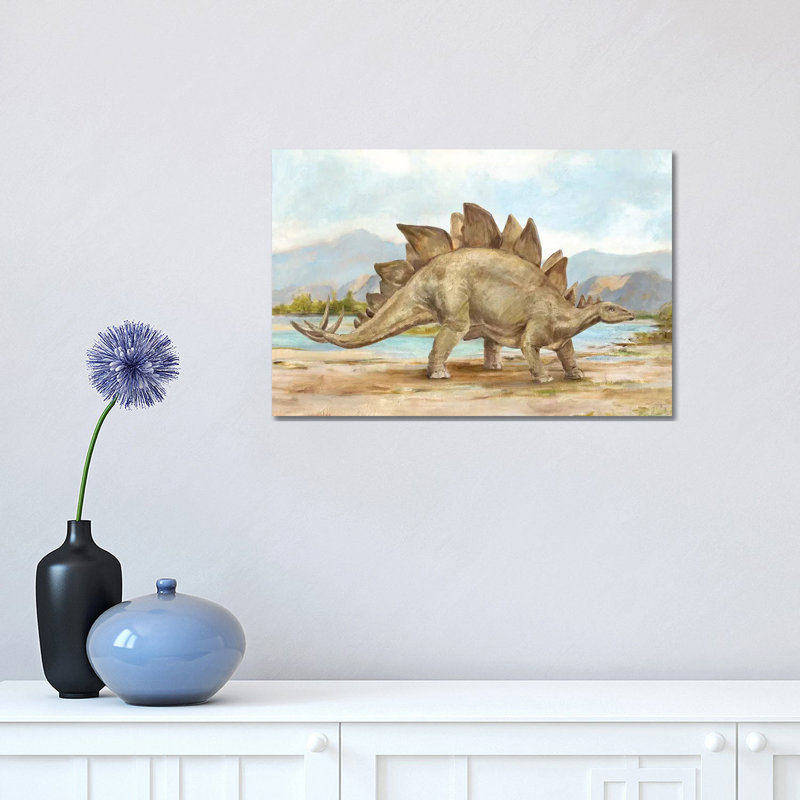Dinosaur Illustration I by Ethan Harper - Wrapped Canvas Print, 30.48 cm H x 45.72 cm W