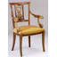 Solid Wood Arm Chair in Brown
