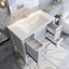 Ensemble de meuble-lavabo simple 36 po avec plateau en céramique Sonaya-927566104
