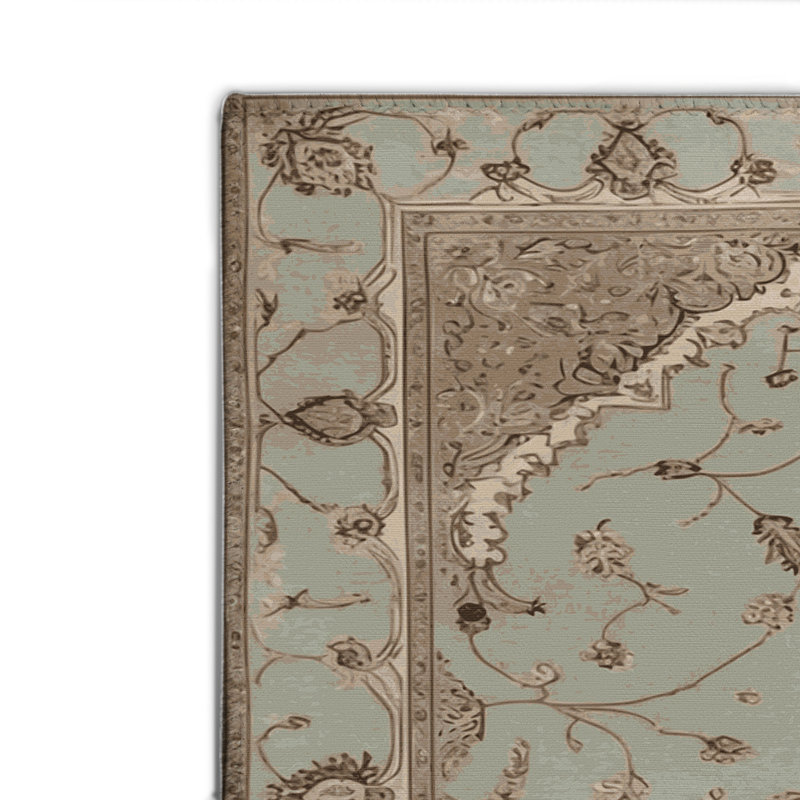 Tabriz Gray Indoor and Outdoor Area Rug, Rectangle 8' x 10'