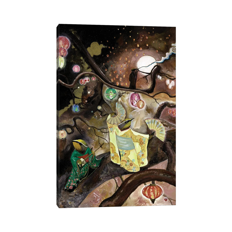 Kimono Party by Jahna Vashti - Wrapped Canvas Print, 101.6 cm H x 66.04 cm W x 1.91 cm D