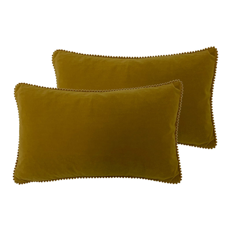 Rectangular Lumbar Cushion, Ochre