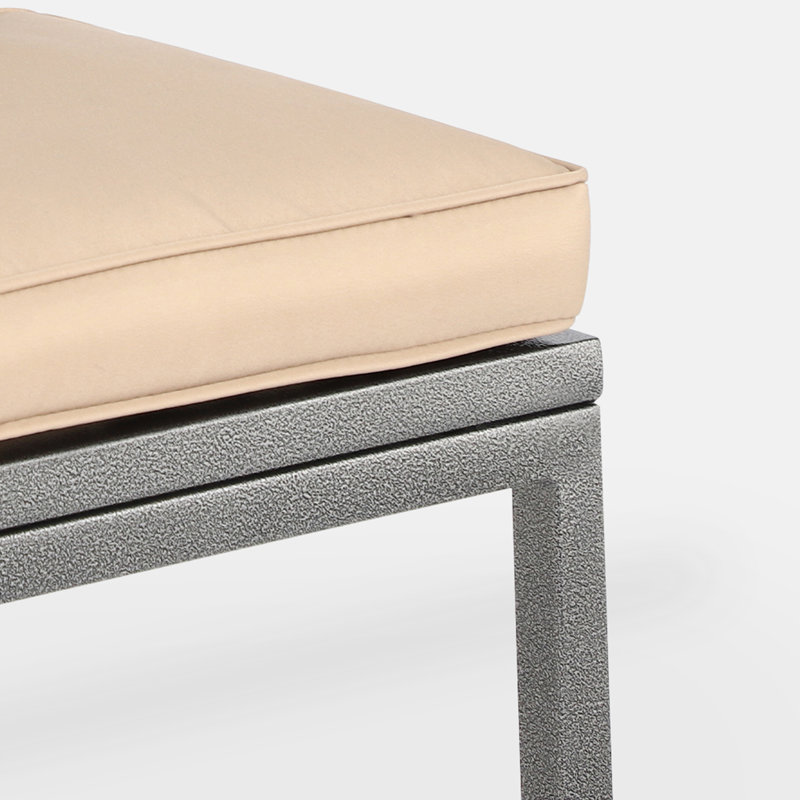 Tabouret de bar 40,1 po avec coussin Randin, Gris