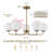 5-Light Dimmable Sputnik Modern Linear Chandelier-1362898842