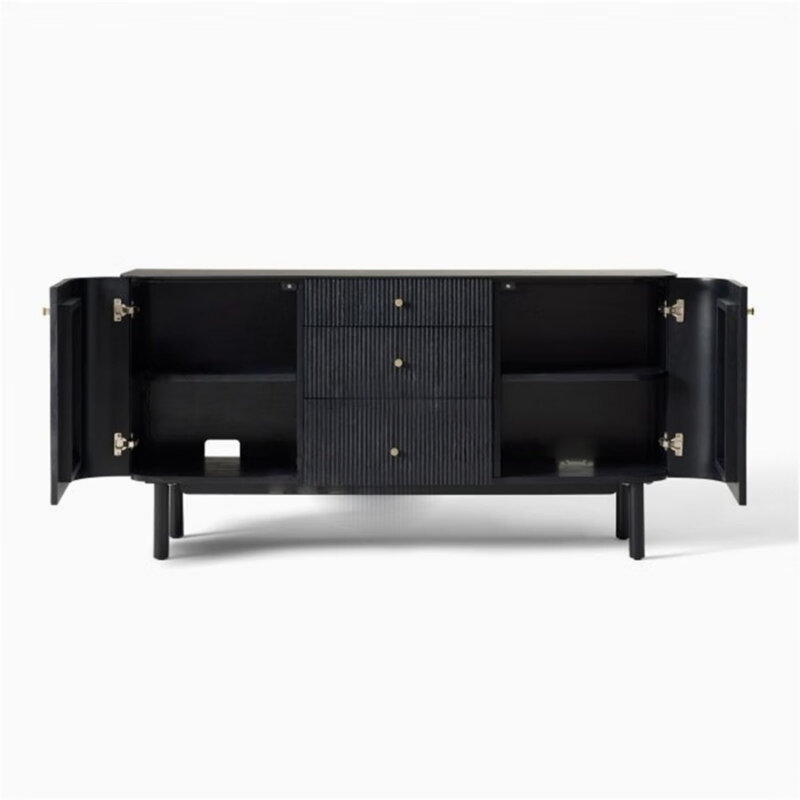 Simple Black Sideboard