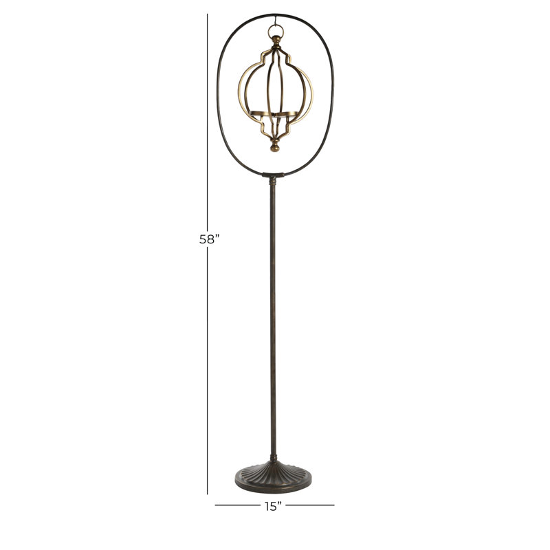 60.0'' H Iron Floor Lantern