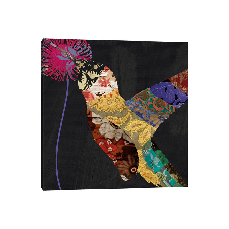 Humming Bird Brocade III by Color Bakery - Wrapped Canvas Print, 30.48 cm H x 30.48 cm W