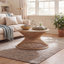 Curtice Frame Round Rattan Coffee Table