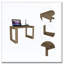 Bureau d'ordinateur Lacey