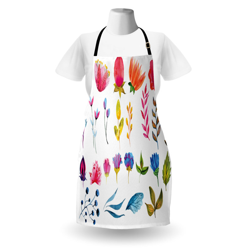 Multicolore, tablier de fleurs East Urban Home