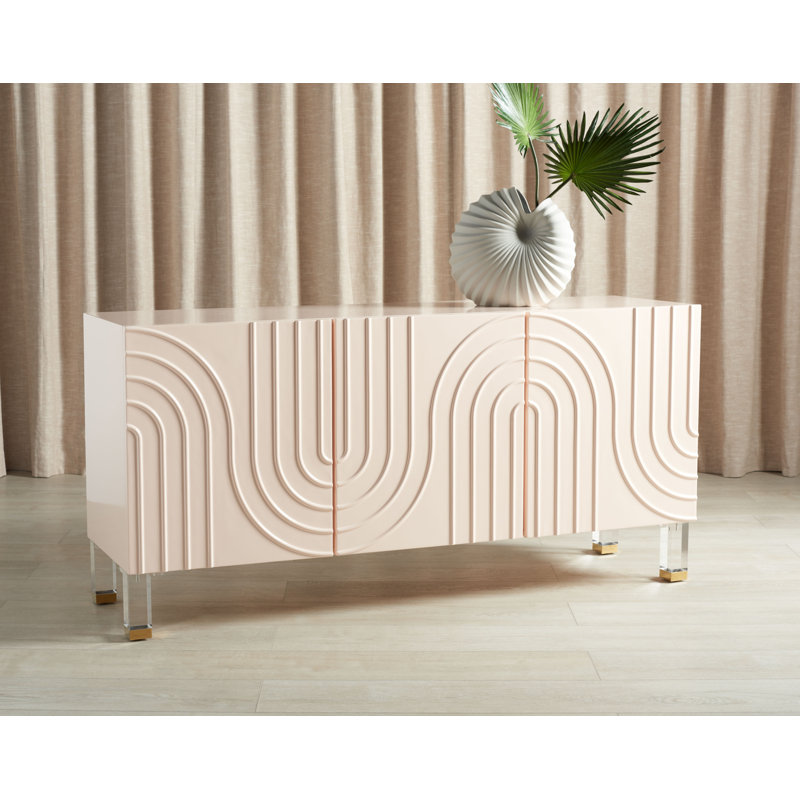 Buffet de 64 po de large Ardel, Rose clair