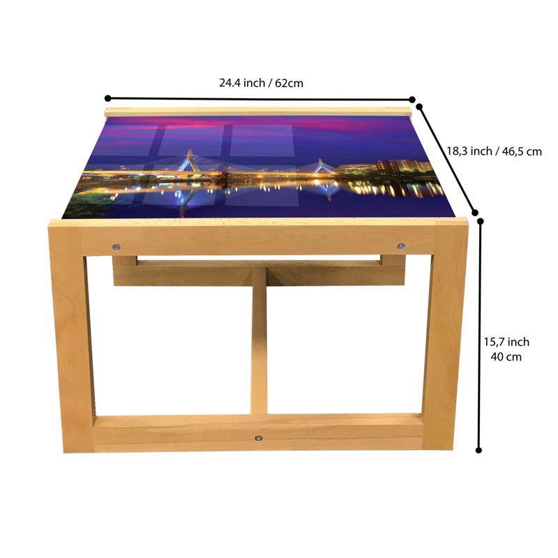 Intisar Sled Coffee Table, 40cm H x 46.5cm W x 62cm D