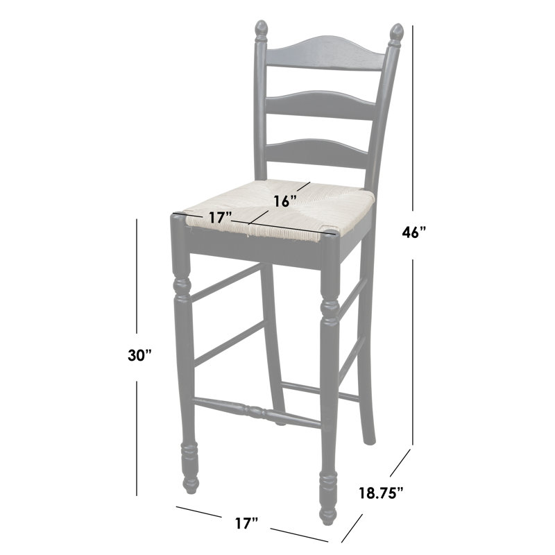 Amasya Bar & Counter Stool, White, Bar Stool (30" Seat Height)