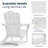 Wolak Foldable Outdoor Adirondack Chair-868332006