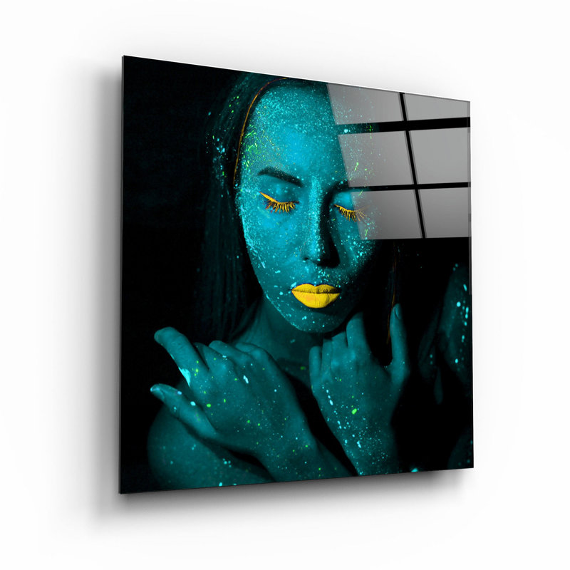Superbe peinture décorative en verre trempé 23,6 po x 23,6 po | 100% verre trempé, épaisseur: 0,16 pouce | Impression UV pour des couleurs éclatantes | Art mural parfait pour la décoration de la maison ou du bureau, design moderne et élégant