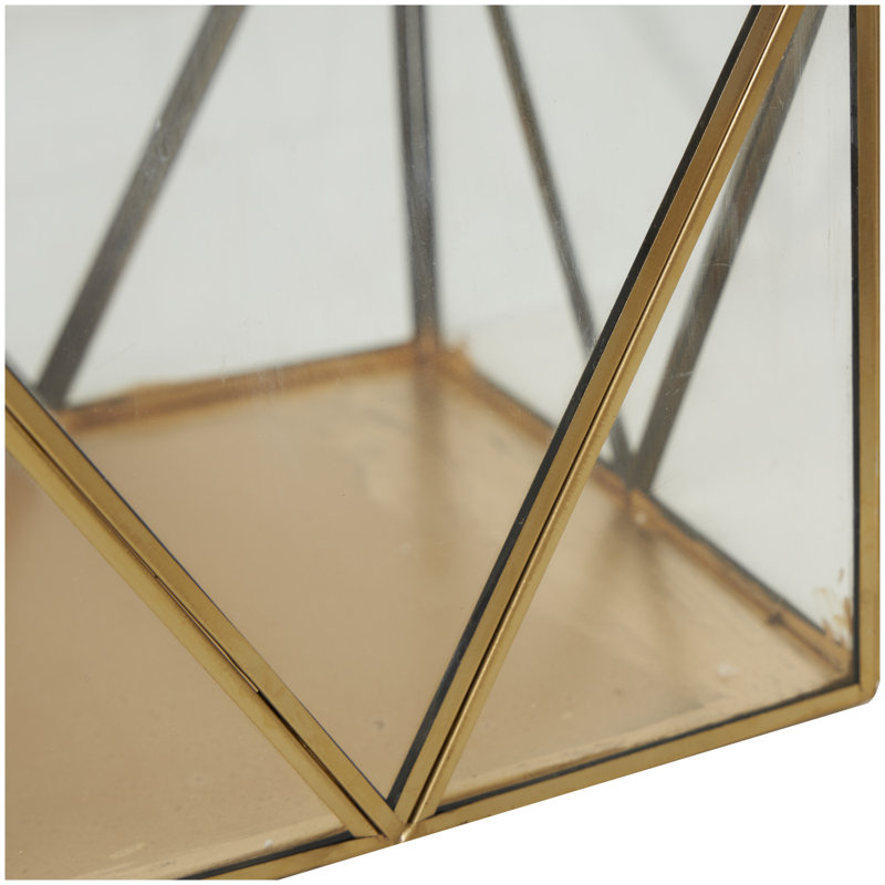 Monek 10.65'' H Glass Tabletop Lantern