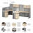 Bush Business Furniture Office in an Hour 2 Person L Shaped Cubicle Desks with Storage, Drawers, and Organizers-116256059