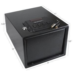 Stalwart Electronic Safe With Fingerprint Lock - Digital Biometric Safe For Home & Office