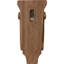 Petit corbeau en bois de pilastre Acanthus l 4 3/4 po x P 1 3/4 po x H 10 po (paquet de 6)-91124123
