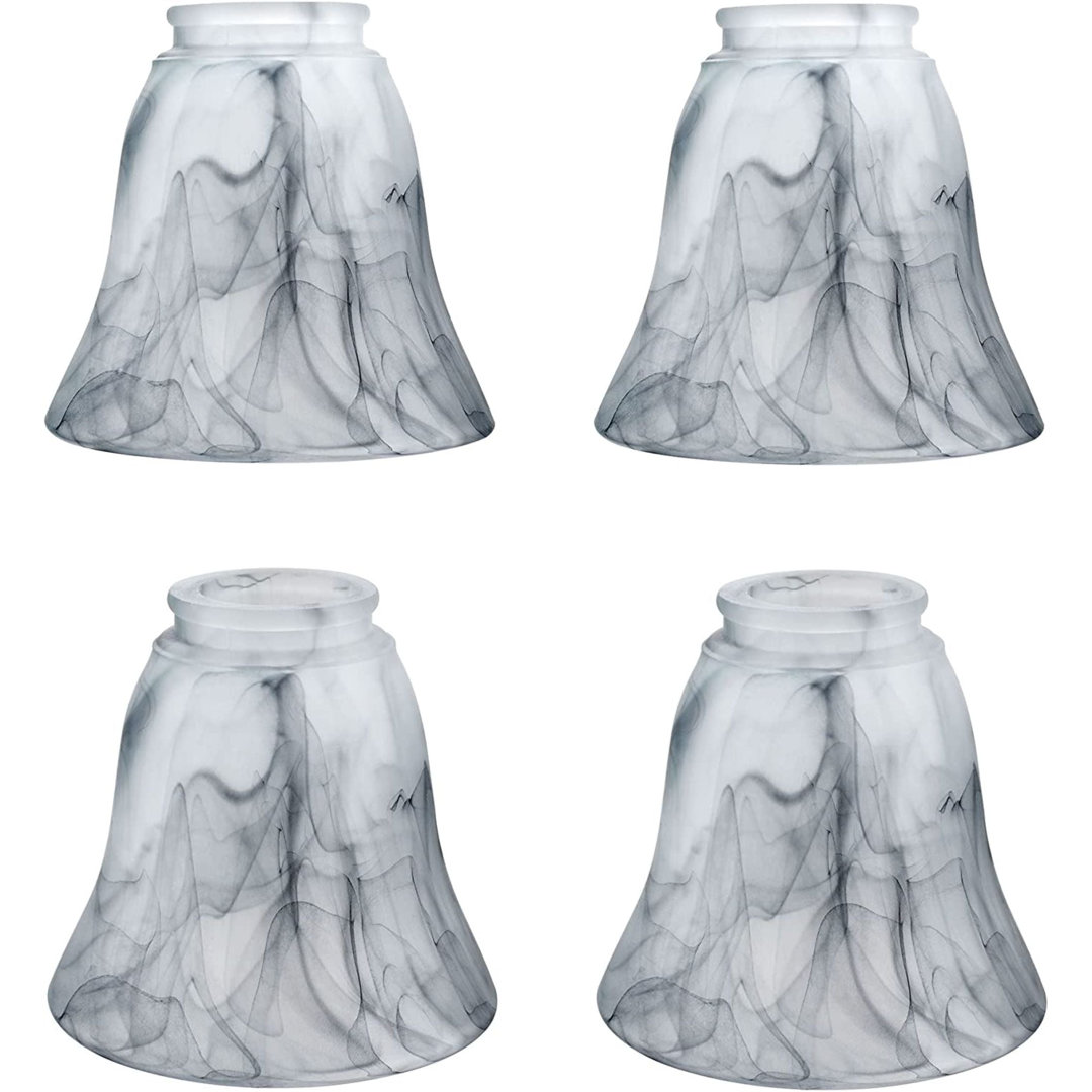 4.5'' H Glass Bell Ceiling Fan Fitter Shade (Set of 4) Aspen Creative Corporation