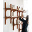 PI Wall Shelf - Varnished Brown - 2 Shelves-1643754672
