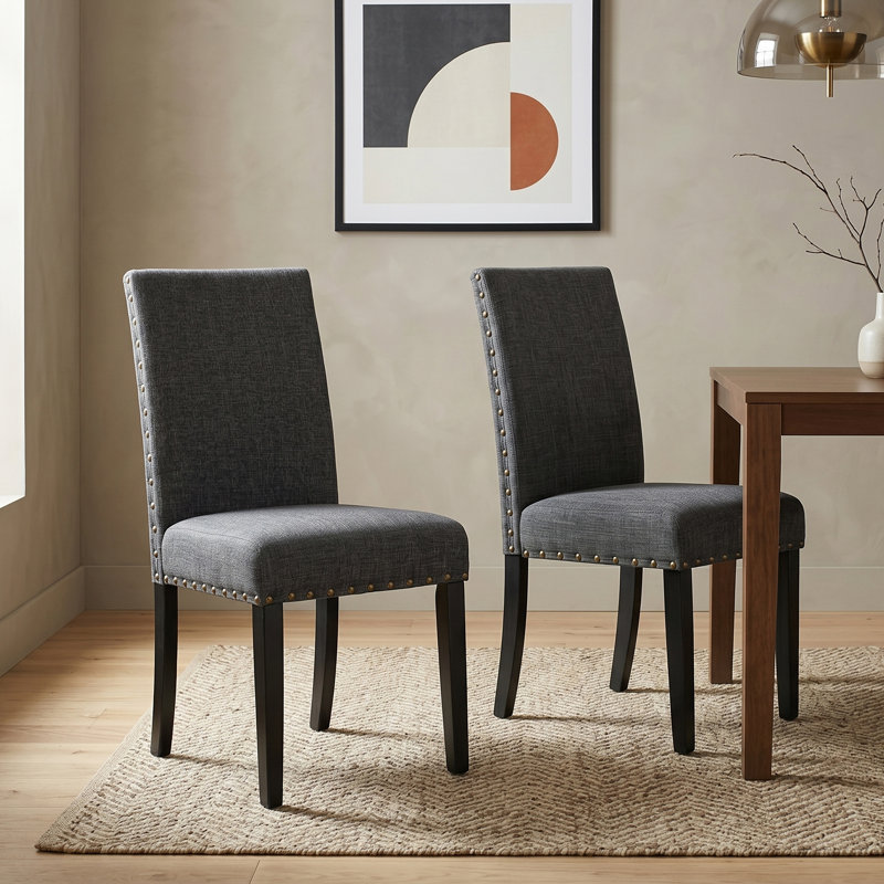 Haysi 19.25'' H Upholstered Side Chair, Gray