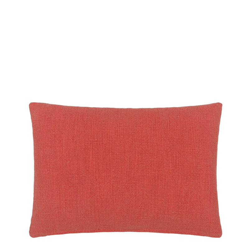 Kushime Embroidered Decorative Pillow, Fuchsia Geometric